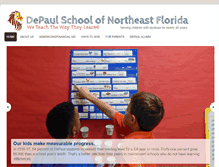 Tablet Screenshot of depaulschool.com